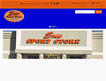 Tablet Screenshot of eriesportstore.com
